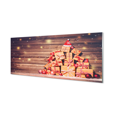 Keuken achterwand glas Geschenken planken