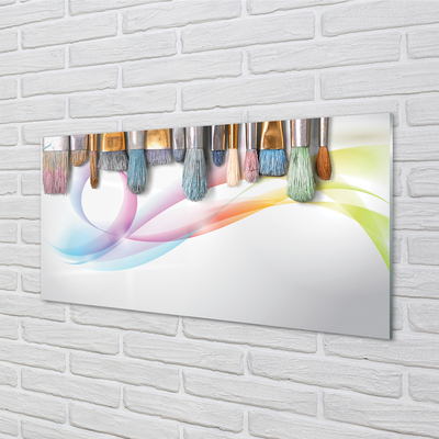 Moderne keuken achterwand Muzy painting borstels