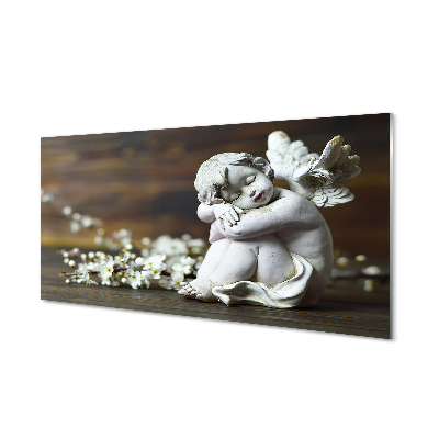 Keuken achterwand glas Sleepy angel flowers