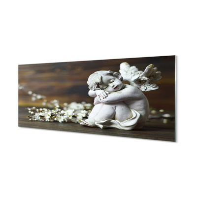 Keuken achterwand glas Sleepy angel flowers