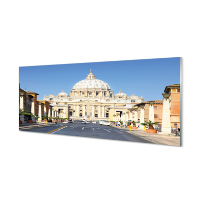 Spatplaat keuken Rome kathedraal straten gebouwen