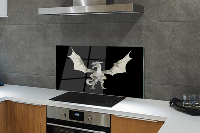 Moderne keuken achterwand Witte draak