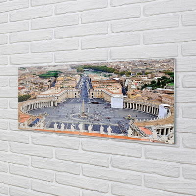 Spatplaat keuken Rome vatican city panorama square