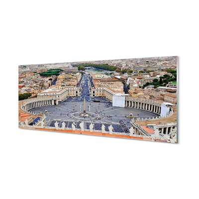 Spatplaat keuken Rome vatican city panorama square