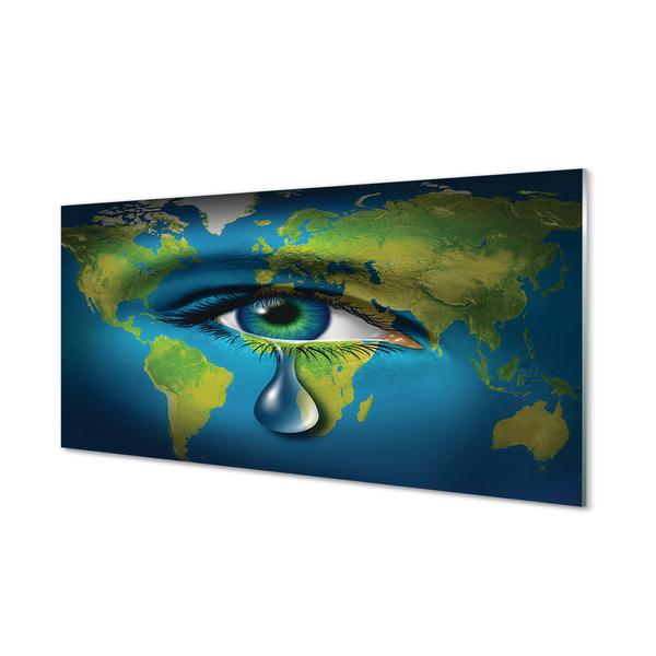 Moderne keuken achterwand Kaart eye łza