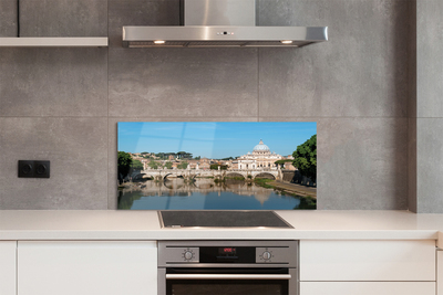 Spatplaat keuken Rome river bridges