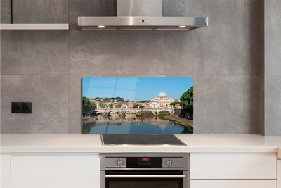 Spatplaat keuken Rome river bridges