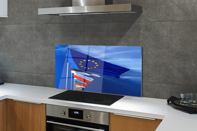 Moderne keuken achterwand Verschillende vlaggen