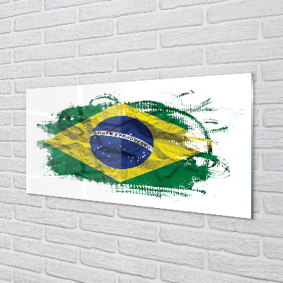 Moderne keuken achterwand Brazilië vlag