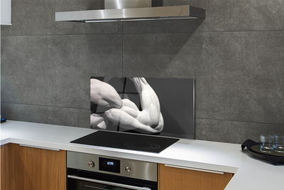 Moderne keuken achterwand Zwart-witte spieren