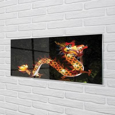 Moderne keuken achterwand Japanse lichtgevende draak