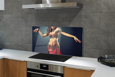 Moderne keuken achterwand Vrouw dansen