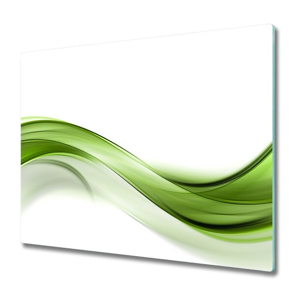 Snijplank van glas Groene golf