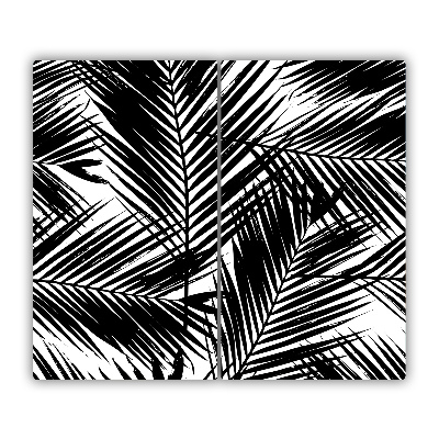 Snijplank van glas Palm bladeren