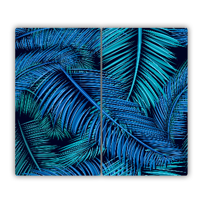 Snijplank van glas Palm bladeren