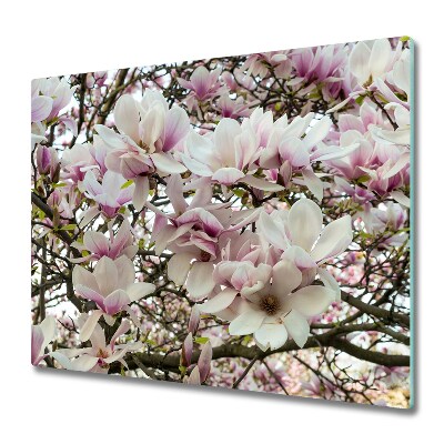 Snijplank van glas Magnolia bloemen