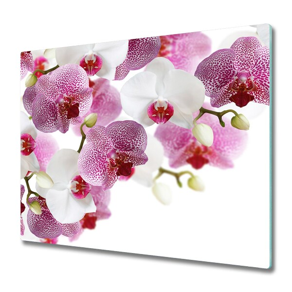 Snijplank van glas Orchidee