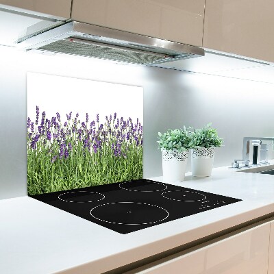 Snijplank van glas Lavendel bloemen