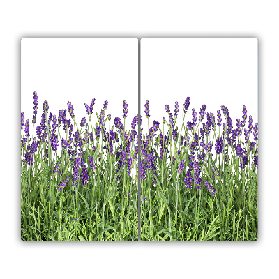 Snijplank van glas Lavendel bloemen