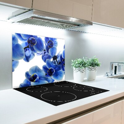 Snijplank van glas Blauwe orchidee