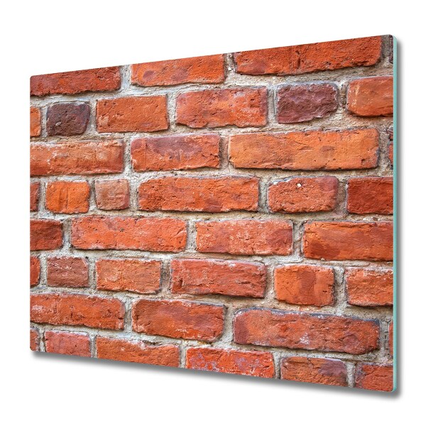 Glazen snijplank Stenen muur