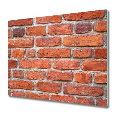 Glazen snijplank Stenen muur