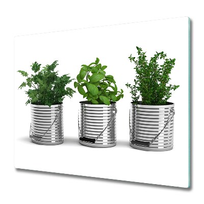 Fornuisafdekplaat snijplank Aromatische planten