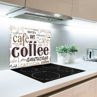 Snijplank glas Koffie