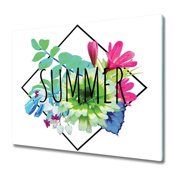 Snijplank glas Zomer