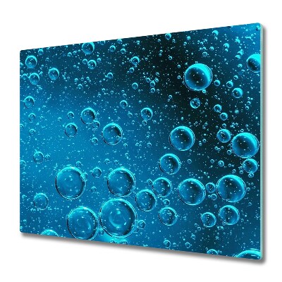 Snijplank glas Bubbels onder water