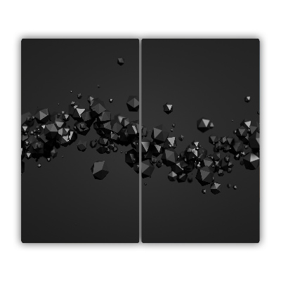 Snijplank glas 3d-abstractie