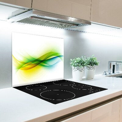 Glazen afdekplaat kookplaat Abstractie golven