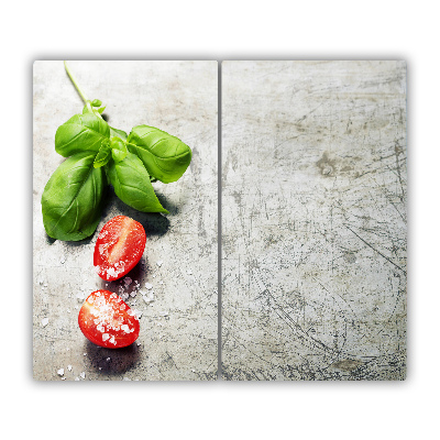 Afdekplaat voor kookplaat Tomaten en basilicum