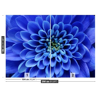 Zelfklevend fotobehang Blauwe bloem