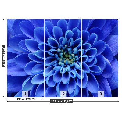 Zelfklevend fotobehang Blauwe bloem
