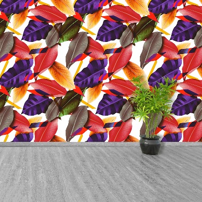 Fotobehang Bladeren en bloemen