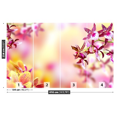 Zelfklevend fotobehang Roze orchidee