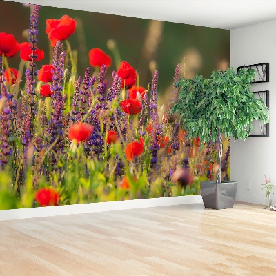 Zelfklevend fotobehang Veldbloemen