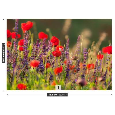 Zelfklevend fotobehang Veldbloemen