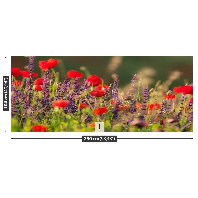 Zelfklevend fotobehang Veldbloemen