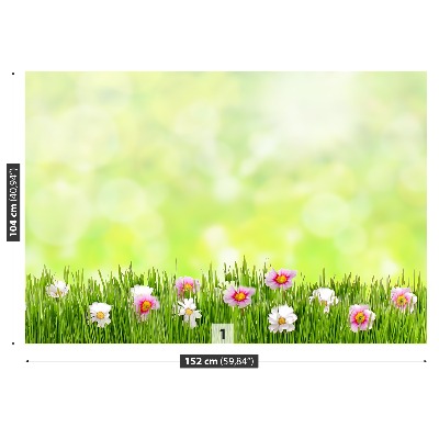 Zelfklevend fotobehang Grasbloemen