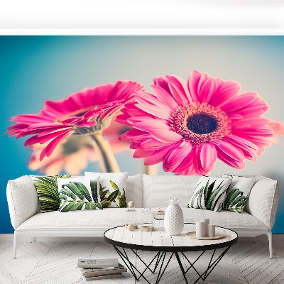 Zelfklevend fotobehang Roze bloemen