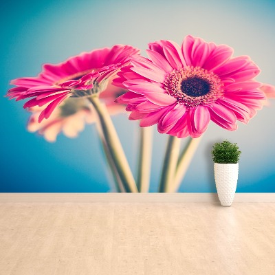 Zelfklevend fotobehang Roze bloemen