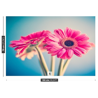 Zelfklevend fotobehang Roze bloemen