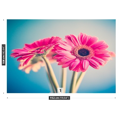 Zelfklevend fotobehang Roze bloemen