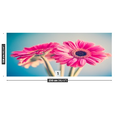 Zelfklevend fotobehang Roze bloemen