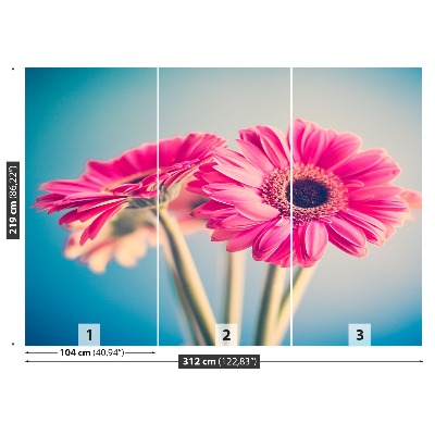 Zelfklevend fotobehang Roze bloemen