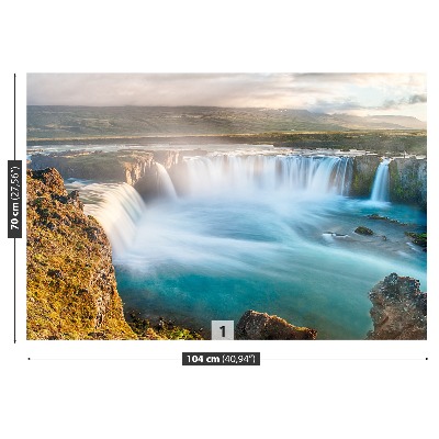 Fotobehang Godafoss-waterval