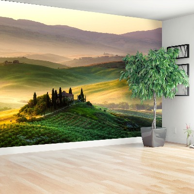 Fotobehang Panorama van toscane