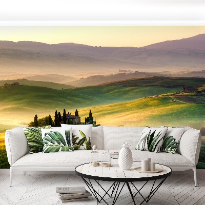 Fotobehang Panorama van toscane